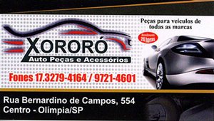 Xororó Auto Peças em Olímpia